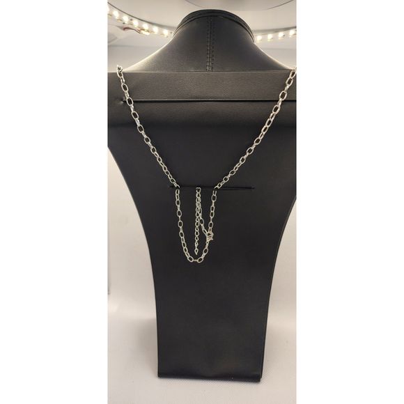 Unbranded Faux Pearl Statement Necklace White Long - Picture 3 of 4